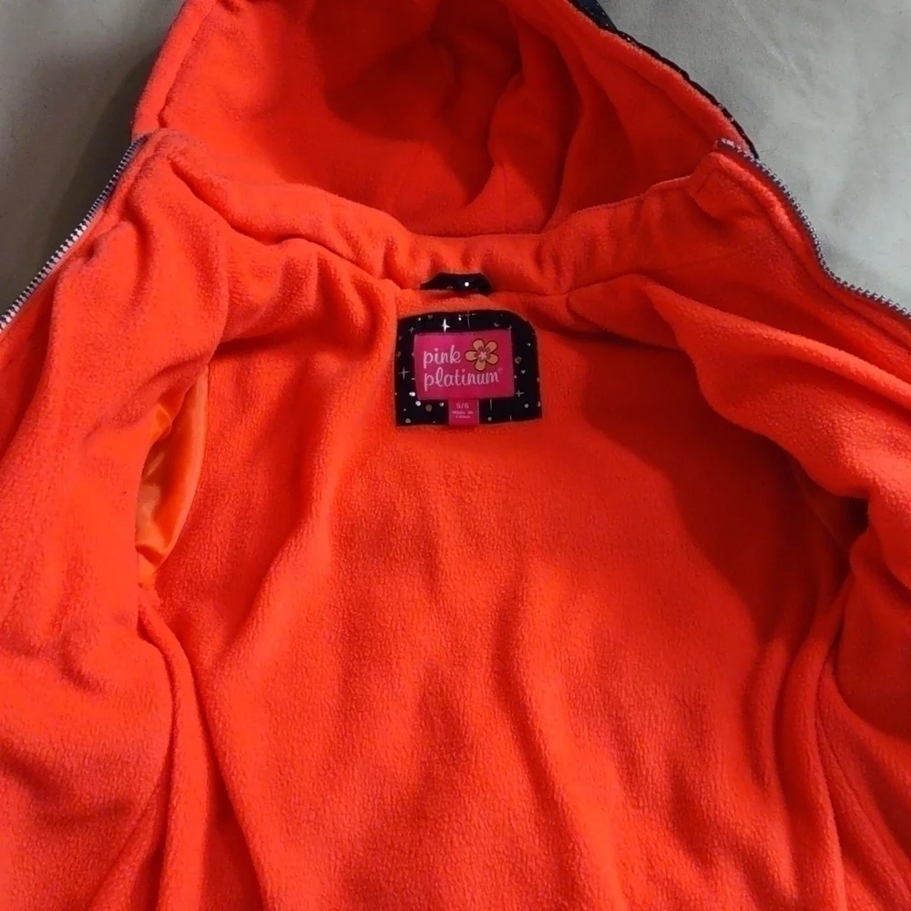 𝅺PINK Platinum Puffer Jacket Size 5/6